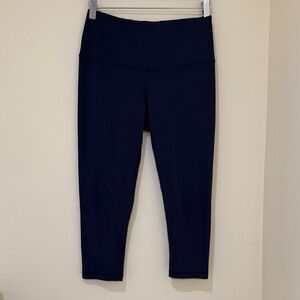 Yogalicious Deep Blue Cropped Leggings yoga pants gym pants activewear leggings